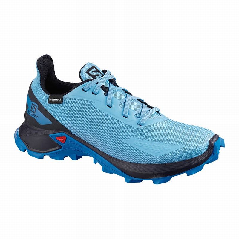 Chaussures De Trail Running Salomon Enfant Bleu / Bleu Marine - Salomon ALPHACROSS BLAST CLIMASALOMO